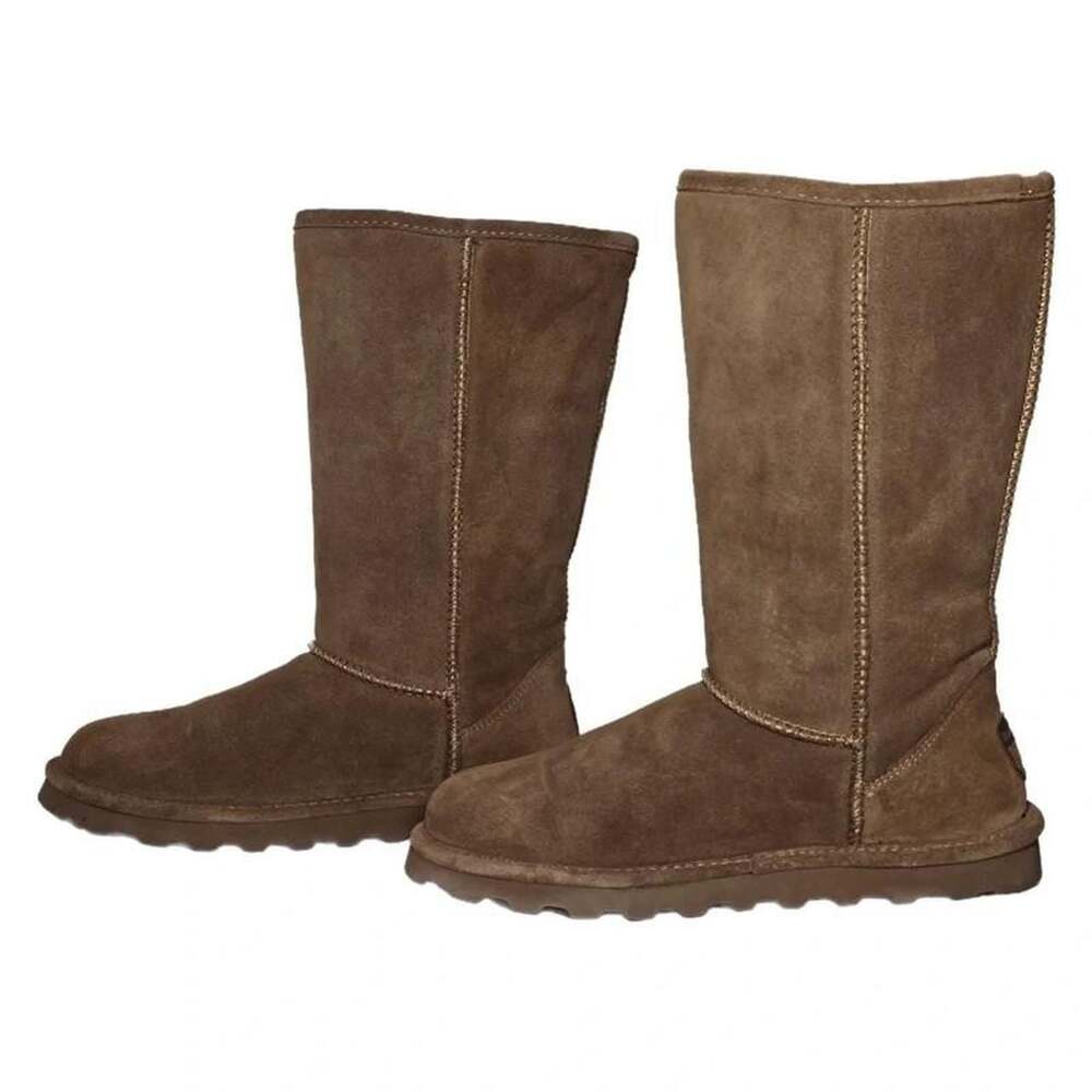 Bearpaw Emma Tall Brown Suede Winter Boots